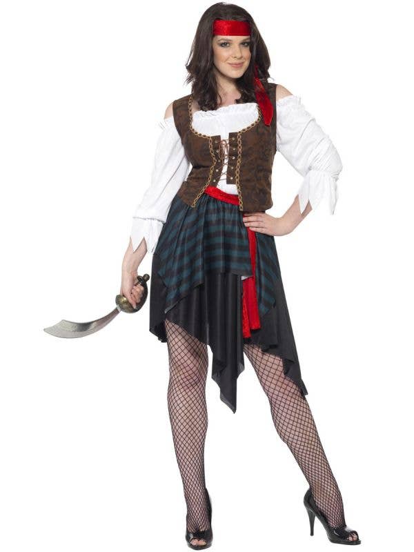 Women's Buccaneer Beauty Women's Pirate Costume Main Image