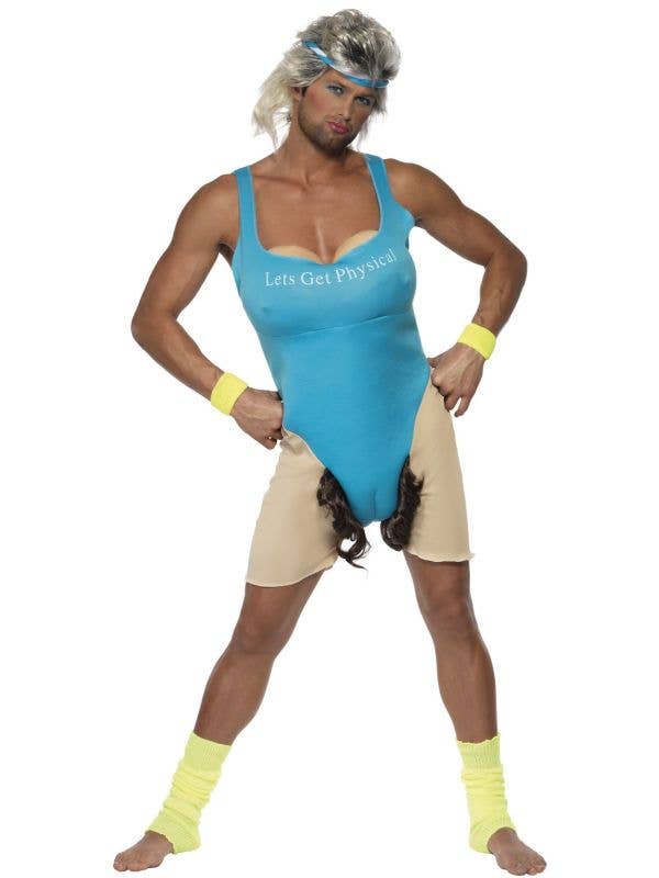 Lets Get Physical Men's Funny Aerobics Instructor Workout Costume Image 1