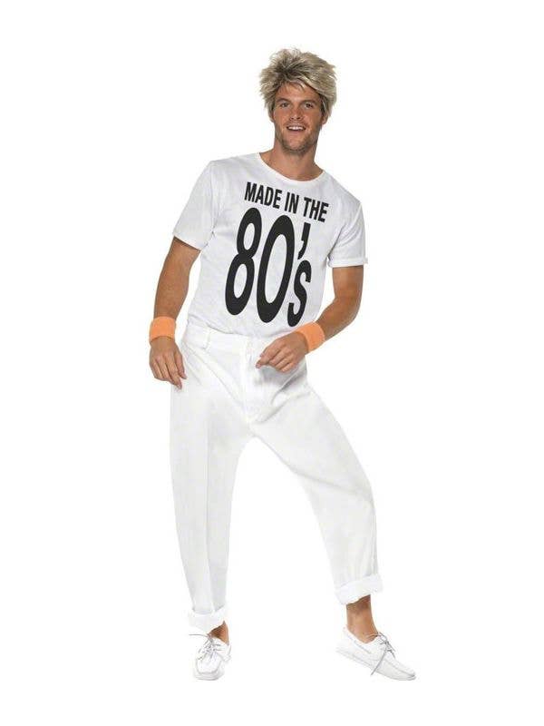 Retro Black & White 1980s Costume | Made in the 80's Dress Up for Men