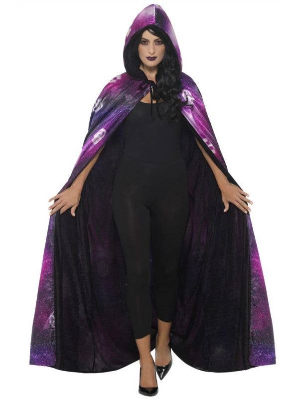 Deluxe Galaxy Ouija Reversible Halloween Costume Cape Front Image 1