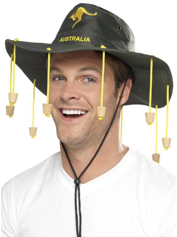 Aussie Green and Gold Cork Hat Australia Day Merchandise - Main Image