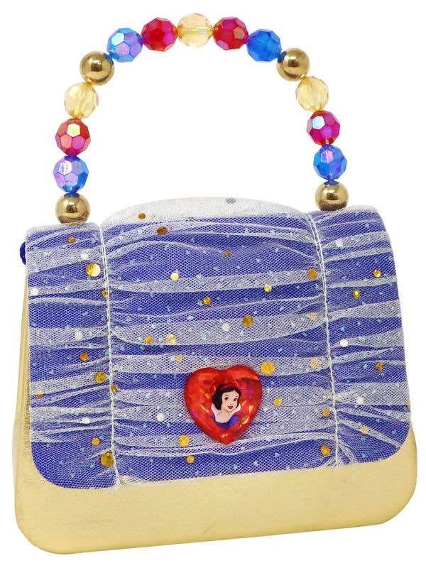 Image of Snow White Blue and Gold Sparkle Girls Deluxe Costume Bag - Front Image