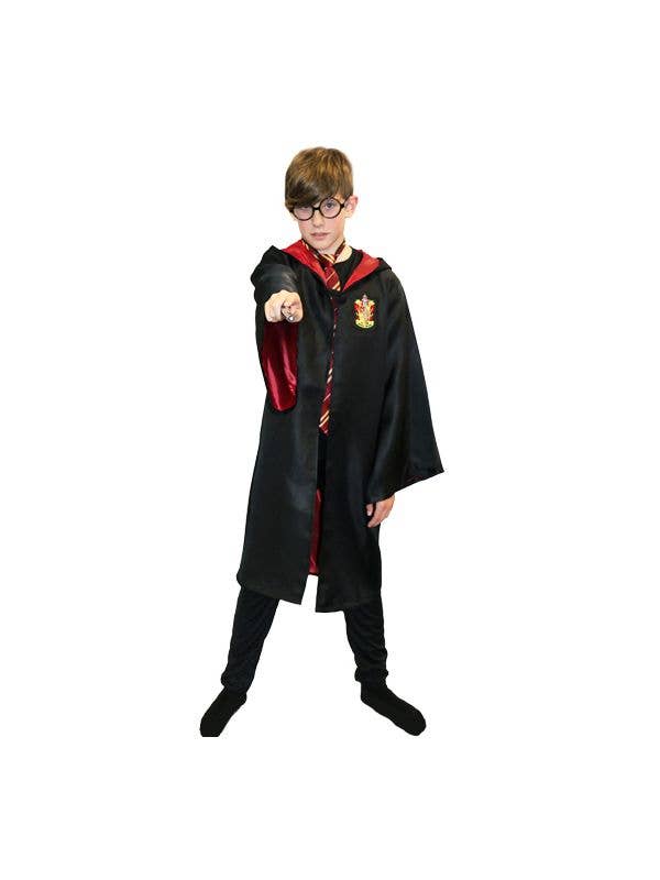 Boys Gryffindor Wizard School Robes Costume Main Image