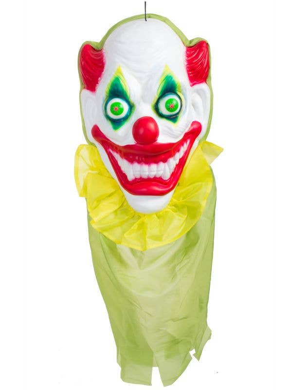 Large Hanging Scary Clown Head Halloween Decoration