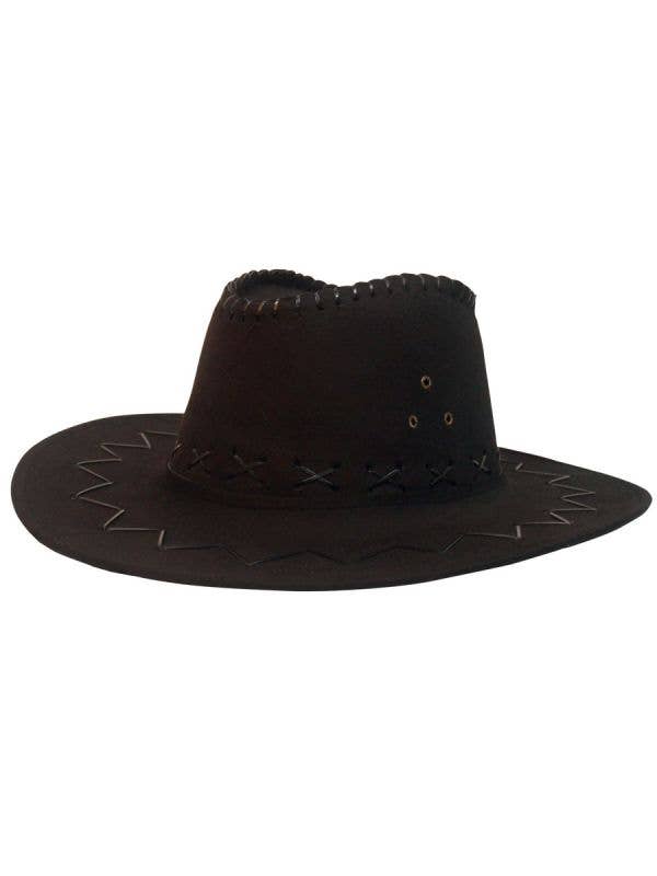 Black Outback Cowboy Costume Hat for Adults