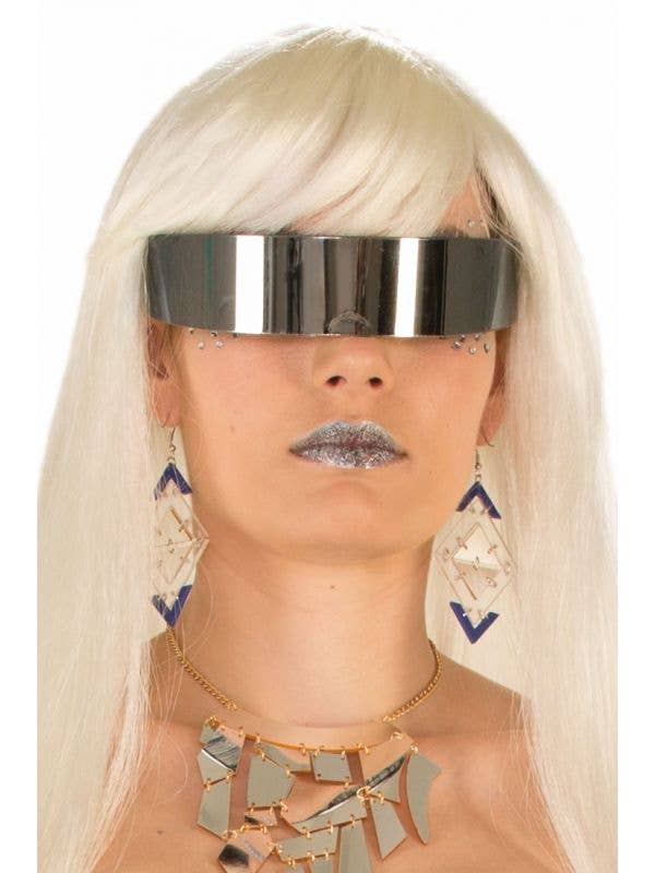 Lady Gaga Futuristic Space Mirror Glasses Accessory