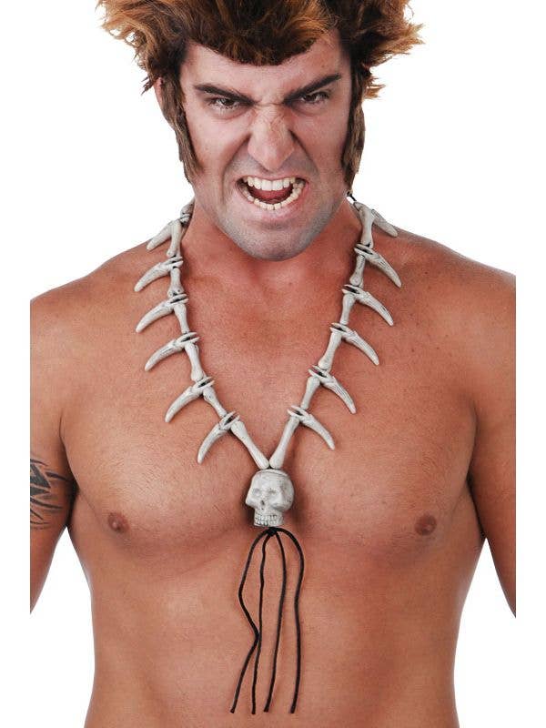 Voodoo Teeth and Skull Costume Necklace