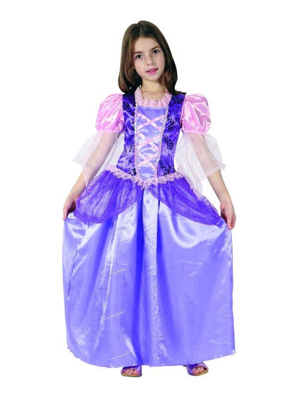 Image of Disney Princess Rapunzel Girls Purple Fairytale Costume