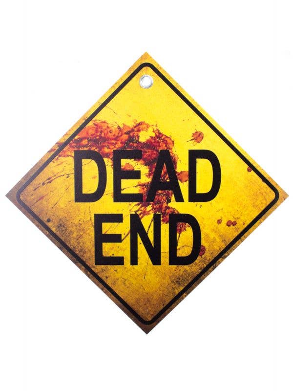 Blood Splattered Dead End Sign
