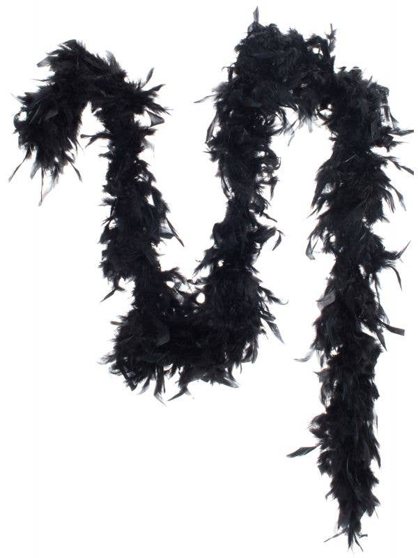 Black Fluffy Feather Boa