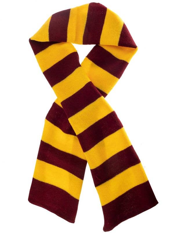 Maroon and Yellow Gryffindor Style Costume Scarf