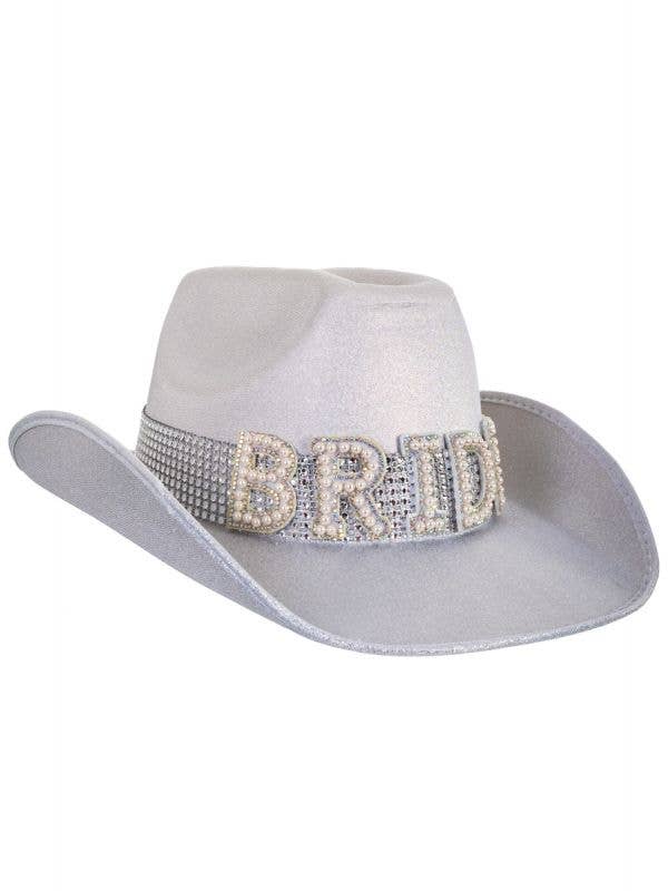 Diamante Bride Cowgirl Hat | Bride To Be Hen's Night Costume Hat