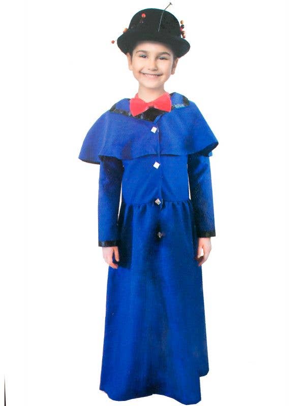 Girls Mary Poppins Costume English Nanny Maid Victorian Book Week Fancy Dress 
