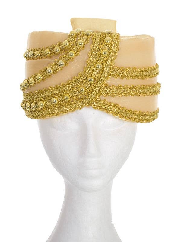 Adult's Gold Padded Foam Indian Turban