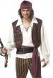 Rogue Pirate Deluxe Men's Buccaneer Fancy Dress Costume -  2 Image