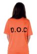 Orange Women's Female Inmate Prisoner Costume Alternate Back View