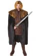 Black and Brown Game of Thrones Costume Cape Front View