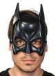 Mens Black Batman Costume Party Mask - Main Image
