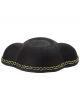 Black Spanish Matador Costume Hat with Gold Trim