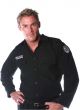 Men's Police Officer Cop Deluxe Costume Shirt