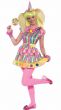 Pink Girl's Circus Clown Funny Fancy Dress Costume Front