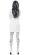 Short White Sexy Straitjacket Costume Dress for Women - Back View