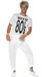 Retro Made in the 80s Men's White Costume Front View