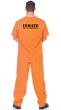 Men's Orange Prison Uniform Fancy Dress Costume Back image