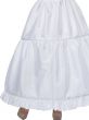 Deluxe Full Length Womens White Adjustable Hoop Skirt - Alt Image
