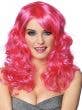 Women's Lolita Hot Pink Long Curly Costume Wig Main Image