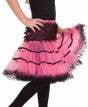 Black and Pink Girl's Ruffled Mesh Costume Petticoat Front