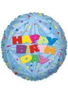Image of Blue Foil 46cm Happy Birthday Party Balloon