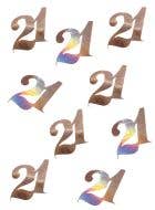 Image of Rose Gold Iridescent 21st Birthday 8g Pack Confetti
