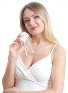 Image of Bride To Be White Shot Glass Beaded Necklace  - Main Image