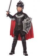 Boys Renaissance Black Knight Fancy Dress Costume