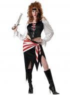Pirate Beauty Ruby Womens Fancy Dress Costume