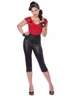 Women's 50's Greaser Babe Retro Costume Front View