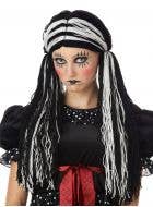 Black and White Women's Halloween Wig Costume Accessory