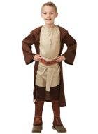 Star Wars Boys Hooded Brown Jedi Costume Robe