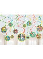 Image Of Cocomelon Hanging Spirals Party Decoration