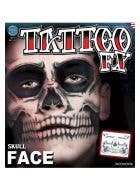 Men's Mexican Skull Temporary Face Tattoo Makeup Main Image