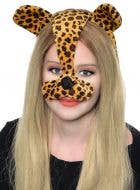 Leopard Print Ears and Nose On Headband Costume Accessory