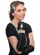 1920s Gatsby Deluxe Rhinestones and Pearls 5 Piece Flapper Costume Accessory Set - Main Image