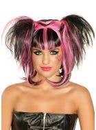 Pink and Black Dark Angel Women's Halloween Costume Wig