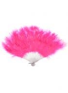Hot Pink Feather Fan Burlesque Costume Accessory