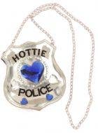 Metallic Silver 'Hottie Police' Costume Handbag - Main View