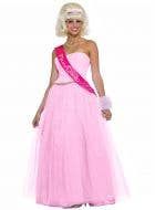 Pink Prom Queen Women's Retro Fancy Dress Costume Front