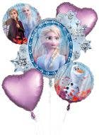 Image Of Frozen 2 Pack of 5 Foil Balloon Bouquet