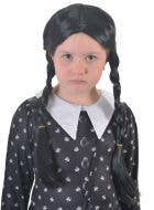 Image of Plaited Wednesday Addams Girl's Halloween Costume Wig