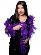 Deep Purple Fluffy Feather Boa Costume Accessory